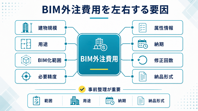 BIM外注費用を左右する要素